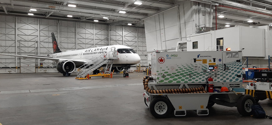 Rheinmetall successfully completes operational testing of its electric air start unit with Air Canada